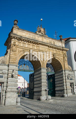 Entrée de la brasserie Pilsen Banque D'Images