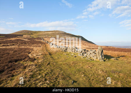 Le sommet de la colline au-dessus de Swaledale Calver, Yorkshire, UK Banque D'Images