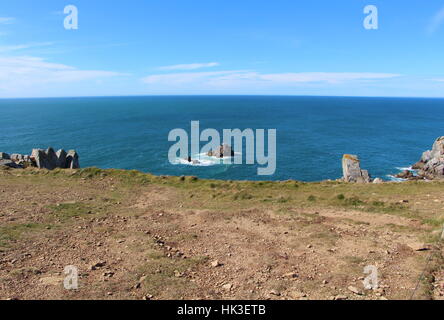 Côte à Cleden Cap Sizun Banque D'Images