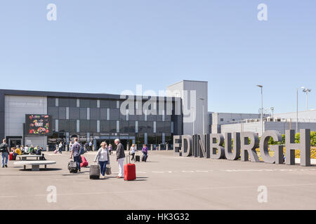 L'aéroport d'Edinburgh, Édimbourg, Écosse, Royaume-Uni Banque D'Images