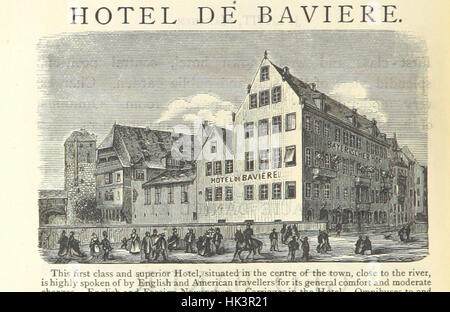 Une image du « Guide européen d'Appleton », illustrant divers pays européens, avec des cartes et des informations de voyage. Banque D'Images