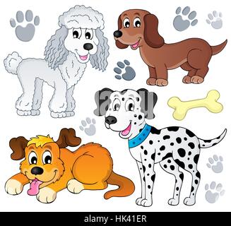 Animal, animal, animaux, animaux domestiques, chien, chiens, chiot, caniche, art, isolé, graphique,