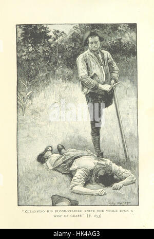 La page 175 de 'Treasure Island' présente une scène du roman, accompagnée des illustrations originales de Wal Paget, capturant l'aventure et la culture pirate du conte classique. Banque D'Images