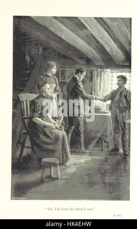 Image tirée de la page 113 de The World's Coarse Thumb, représentant une scène ou un événement de l'intrigue du roman. Banque D'Images