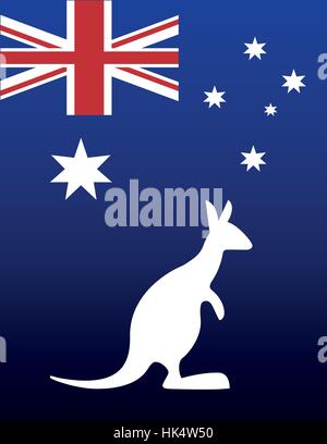 L'emblème du drapeau national Australie relatifs vecteur d'image illustration design Illustration de Vecteur