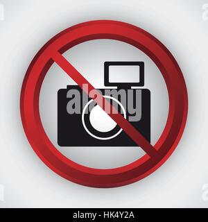 Des caméras ou des photos interdite de droit vector illustration design Illustration de Vecteur