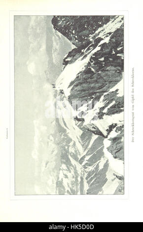 Image de la page 187 de 'In luftigen Hoùh'n', montrant les vues de la Jungfrau et de la région de l'Oberland bernois en Suisse, illustrées par des membres du Club alpin allemand et autrichien. Banque D'Images