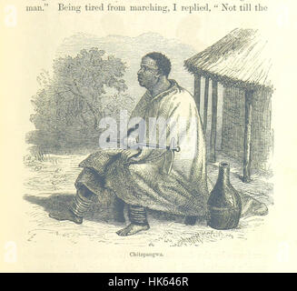 Illustration tirée de 'les derniers journaux de David Livingstone', montrant une scène des voyages de Livingstone en Afrique centrale. L'image apparaît à la page 215, accompagnée de cartes et d'un portrait. Banque D'Images