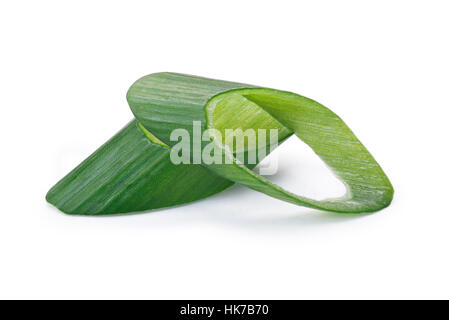 Poireau vert haché, oignons ou échalote (Allium fistulosum) Banque D'Images