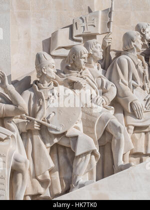 Monument des Découvertes du Nouveau Monde à Belém, Lisbonne, Portugal. Banque D'Images