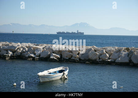 Naples, Italie, via lungomare caracciolo - Via Partenope Banque D'Images