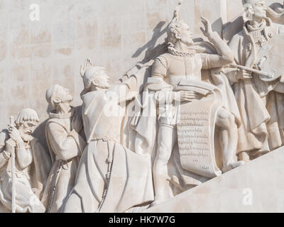 Monument des Découvertes du Nouveau Monde à Belém, Lisbonne, Portugal. Banque D'Images