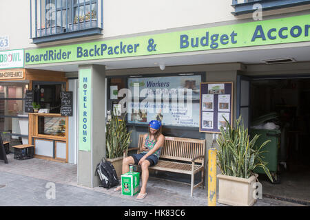 Budget et Backpacker Hotel à Manly Beach, Sydney, Australie Banque D'Images