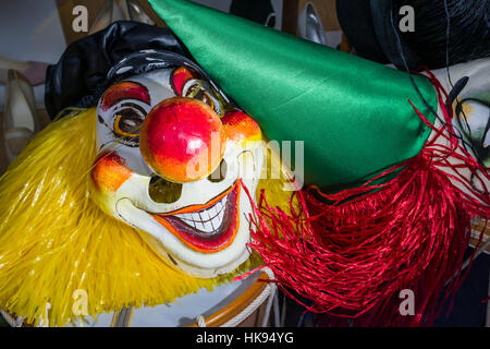 Un masque typique, usé de Basler Fasnacht Banque D'Images