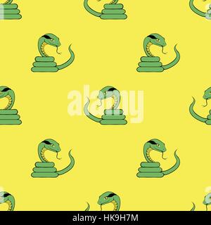 Serpent vert motif transparent Illustration de Vecteur