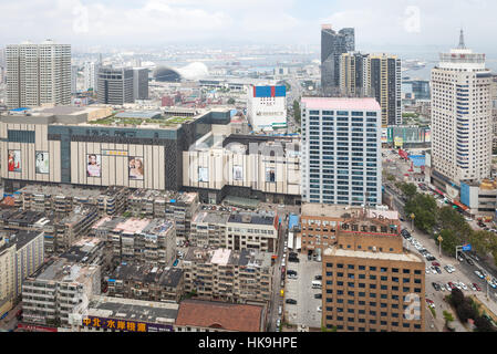 Aperçu de Yantai, Shandong, Chine. Banque D'Images