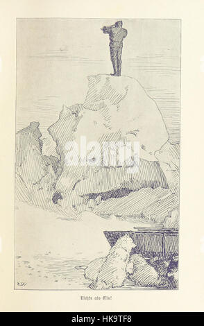 Image tirée de 'In Nacht und Eis. Die Norwegische Polarexpedition, 1893-1896', page 81, avec des images de l'expédition polaire norvégienne, y compris des portraits et des cartes des régions arctiques explorées par le capitaine Sverdrup. Banque D'Images