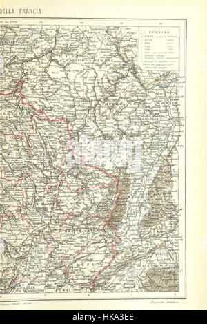 Cette image, tirée de la page 997 de *la Terra*, un traité populaire sur la géographie universelle, présente une illustration ou une carte accompagnant le texte. Le livre, édité par Giovanni Marinelli, a été créé par plusieurs scientifiques italiens et est un exemple d'érudition cartographique et géographique du XIXe siècle. Banque D'Images