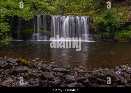 Sgwd yr Eira, près de l'Ystradfellte Banque D'Images