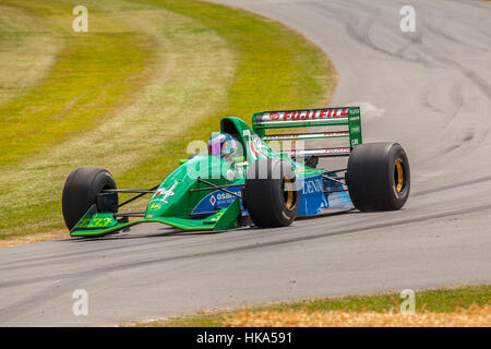 Jordanie 1991 Voiture de course F1 à Goodwood Festival of Speed 2014 Banque D'Images