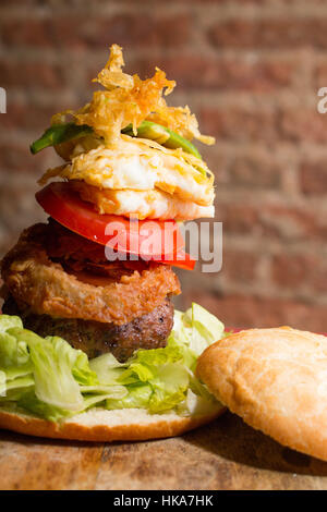 Burger de Gourmet. Banque D'Images