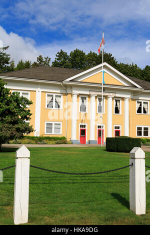 Salle communautaire de Fort Langley, Fort Langley, région de Vancouver, British Columbia, Canada Banque D'Images