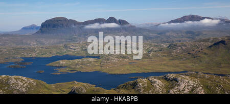 Suilven Stac Polly, en Écosse à partir de Banque D'Images