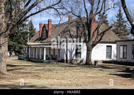 Fort Stanton a été construit en 1855 pour servir de base d'opérations contre les Indiens apache Mescalero. Banque D'Images