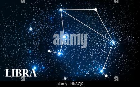 La balance symbole signe de zodiaque. Vector Illustration. Illustration de Vecteur