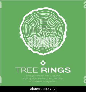 Les anneaux de croissance des arbres de scie et fond vecteur tronc d'arbre, de la forêt et des scieries. La texture du bois. Vector illustration Illustration de Vecteur