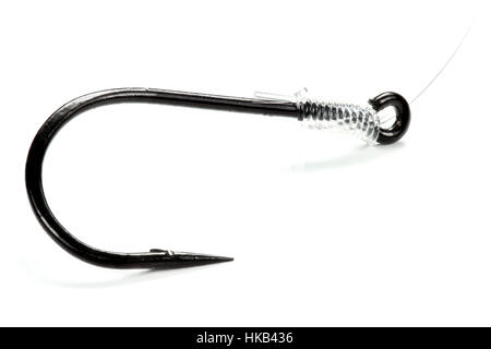 Fishhook against white background Banque D'Images