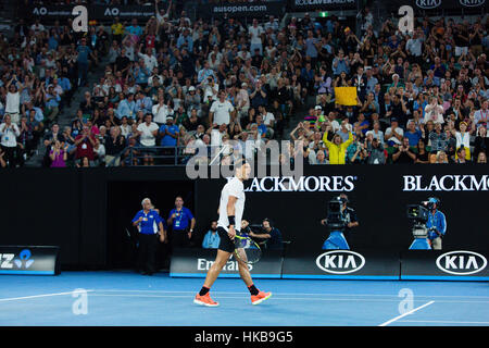 Melbourne, Australie. 27 Jan, 2017. L'Espagne de Rafael Nadal est entré dans sa 4ème finale à l'Open d'Australie 2017 à Melbourne Park, Melbourne, Australie. Crédit : Frank Molter/Alamy Live News Banque D'Images