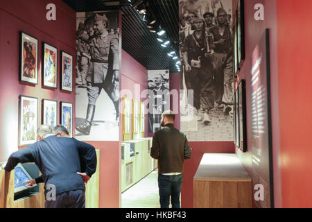 Gdansk, Pologne. 28 janvier, 2017. Exposition est vu le 28 janvier 2017 à Gdansk, Pologne . Le musée présente des expériences de guerre, la Pologne et les autres pays d'Europe centrale et orientale.est vu le 28 janvier 2017 à Gdansk, Pologne . Le musée présente des expériences de guerre, la Pologne et les autres pays d'Europe centrale et orientale. Credit : Michal Fludra/Alamy Live News Banque D'Images