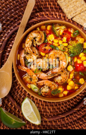 Soupe de crevettes Banque D'Images