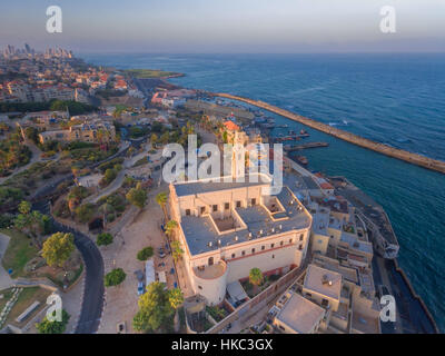 Saint Michel Archange Monastère vue supérieure Banque D'Images