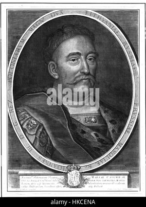 Ce portrait représente le roi Jean III Sobieski de Pologne, connu pour son rôle décisif dans la bataille de Vienne en 1683, qui a stoppé l'avancée de l'Empire ottoman en Europe. Banque D'Images