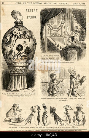 Cette caricature de Marie Duval, publiée dans la bande dessinée d'Ally Sloper*, critique avec humour les événements contemporains, mettant en valeur le style distinctif de Duval de commentaires satiriques et politiques en Grande-Bretagne du XIXe siècle. Banque D'Images