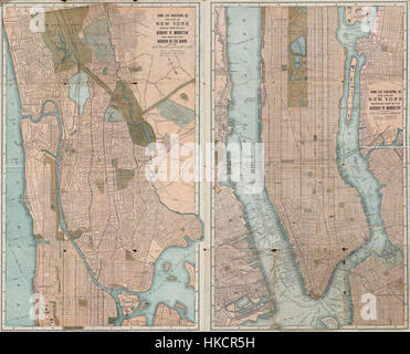 1899 - Accueil Site de la ville de New York (Manhattan et le Bronx ) Geographicus HomeLife NYC 1899 Banque D'Images