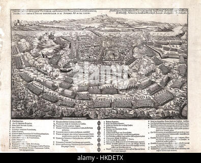 La bataille de Khotyn (1673) est un conflit militaire important entre l'Empire ottoman et le Commonwealth polono-lituanien. La bataille faisait partie de la guerre polono-ottomane et a eu lieu près de la forteresse de Khotyn dans l'Ukraine moderne. Banque D'Images