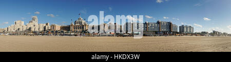 Plage avec skyline, Scheveningen, à La Haye, Hollande, Pays-Bas Banque D'Images