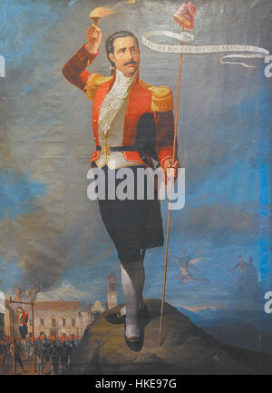 Pedro Murillo était un artiste espagnol remarquable, connu pour ses contributions à la peinture baroque du XVIIe siècle. Ses œuvres décrivent souvent des thèmes religieux en mettant l'accent sur les techniques dramatiques de lumière et d'ombre. Banque D'Images