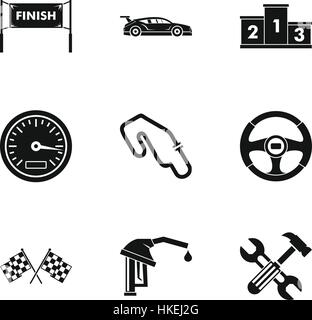 Voitures vitesse icons set. Illustration simple de 9 voitures vitesse vector icons for web Illustration de Vecteur