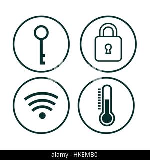 La technologie smarthome icône isolé vector illustration design Illustration de Vecteur