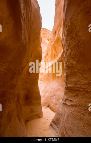 Sand Canyon Blanc sur la péninsule du Sinaï, Égypte Banque D'Images