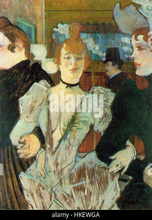 Toulouse Lautrec La Goulue arrivant au Moulin Rouge Banque D'Images