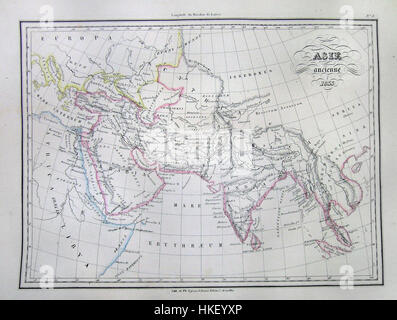 1833 Malte Brun Carte de l'Asie dans l'ancien temps mo 1837 AsiaAncient Geographicus Banque D'Images