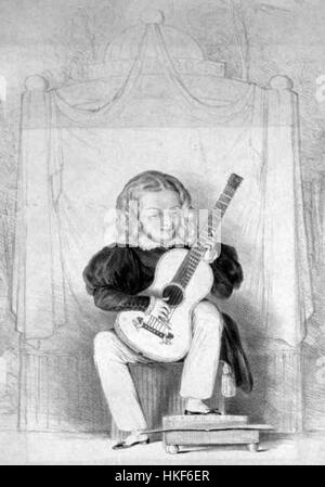 Giulio Regondi au Royal Adelphi Theatre, Londres, 1831 Banque D'Images