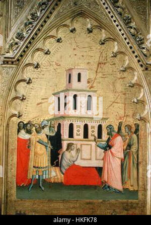 10c. Andrea Orcagna et Jacopo di Cione Saint Matthieu et quatre histoires de sa vie. Détail 136768 Uffizi, Florence Banque D'Images