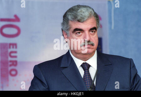 Rafic Hariri (2002/01/10) Banque D'Images