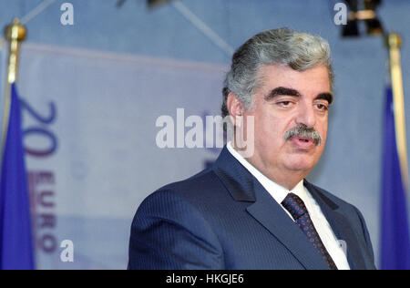 Rafic Hariri (2002/01/10) Banque D'Images